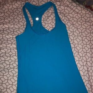 Blue Lululemon tank top